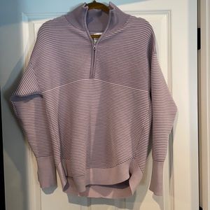 Aerie offline 1/4 zip pullover- medium- light purple- worn once